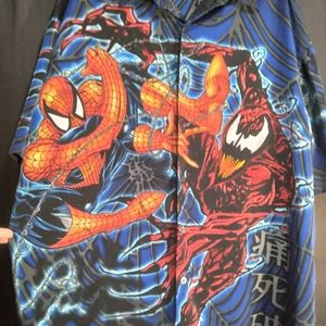 Vintage 2001 button up Spider-Man shirt